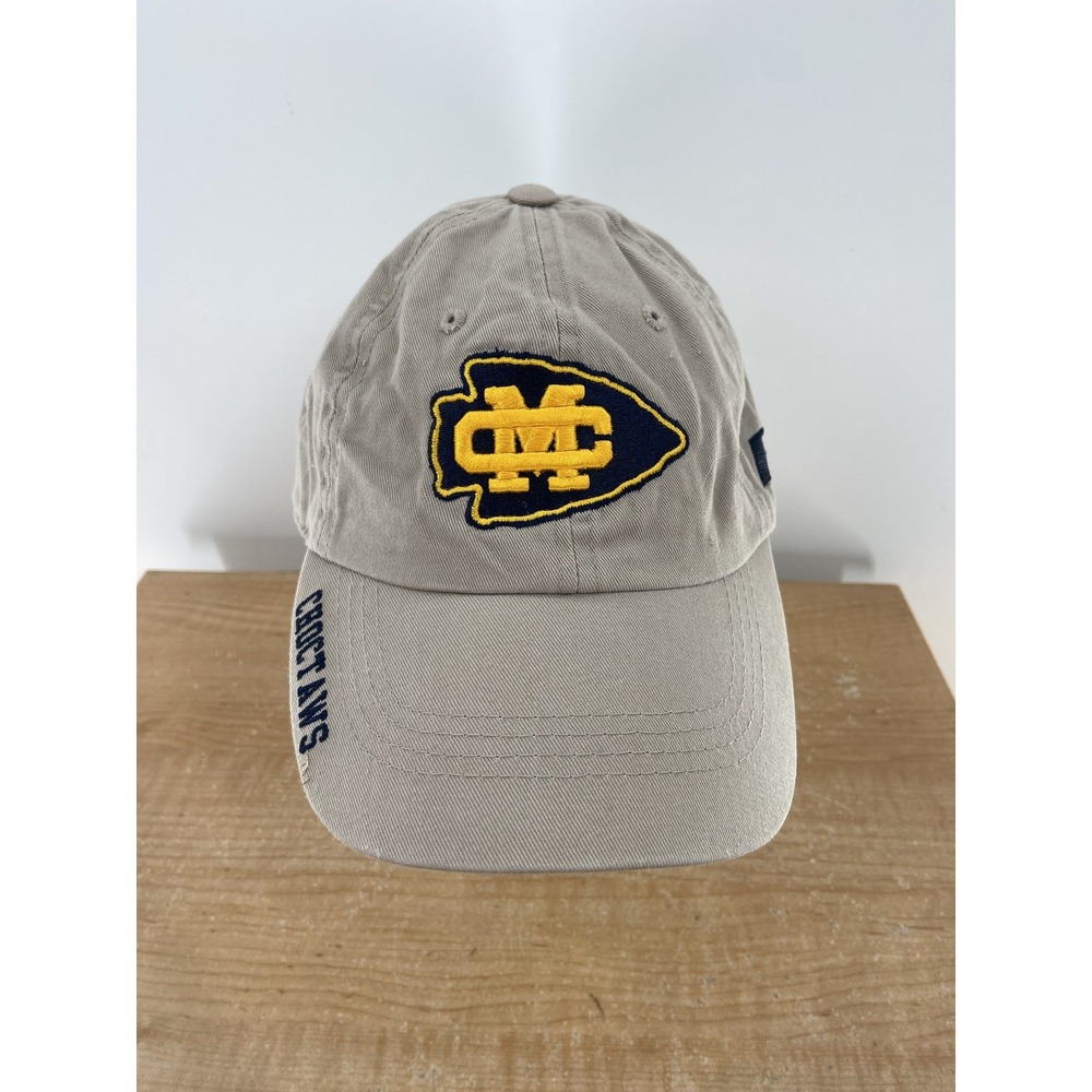 Mississippi College Choctaws Hat Russell Athletic Men's Adjustable‎ Khaki
